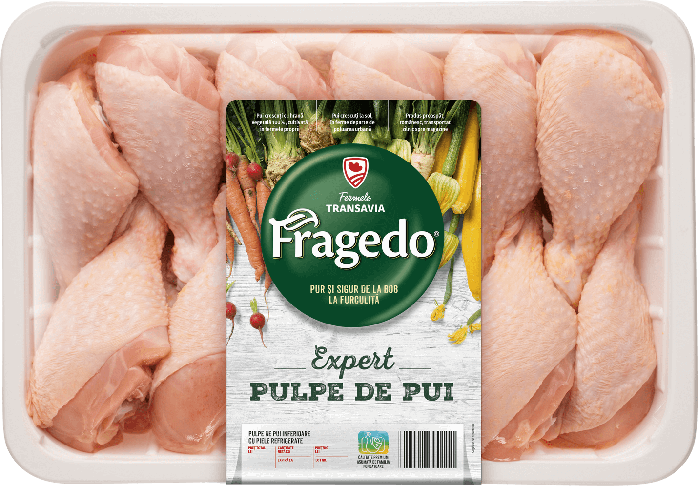 Fragedo Expert: Pulpe de pui inferioare cu piele refrigerate