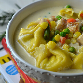 Tocăniță de pui cu tortellini
