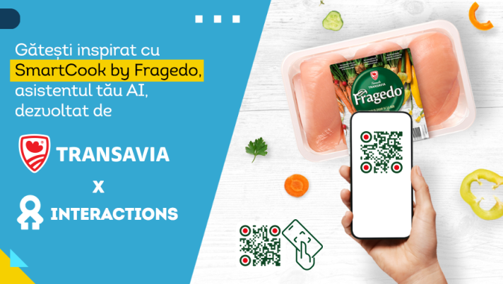 TRANSAVIA și INTERACTIONS lansează  SmartCook by Fragedo,  primul asistent de gătit AI din România