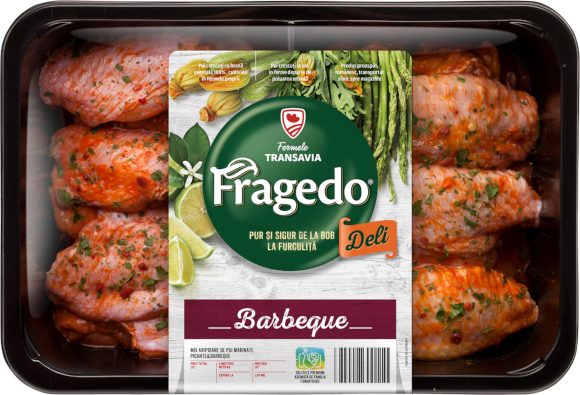 Fragedo Barbeque: Mix aripioare de pui marinate, picante & barbeque