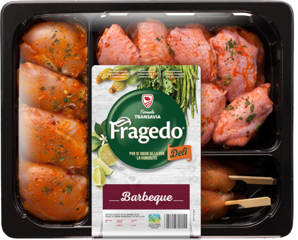 Fragedo Deli Barbeque: Mix of boneless chicken thighs, spicy chicken wings and chicken breast fillet skewers