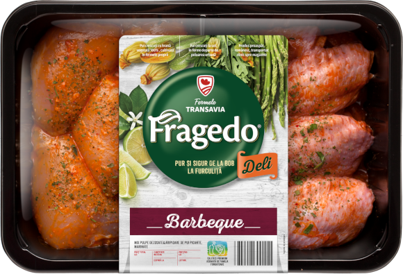 Fragedo Barbeque: Mix of boneless chicken thighs & spicy marinated chicken wings