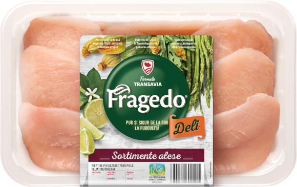 Fragedo Deli Selected Range: Thin sliced chicken breast - boneless, skinless