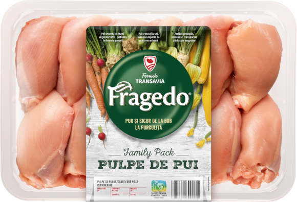 Fragedo Family Pack: Pulpe de pui dezosate fără piele refrigerate