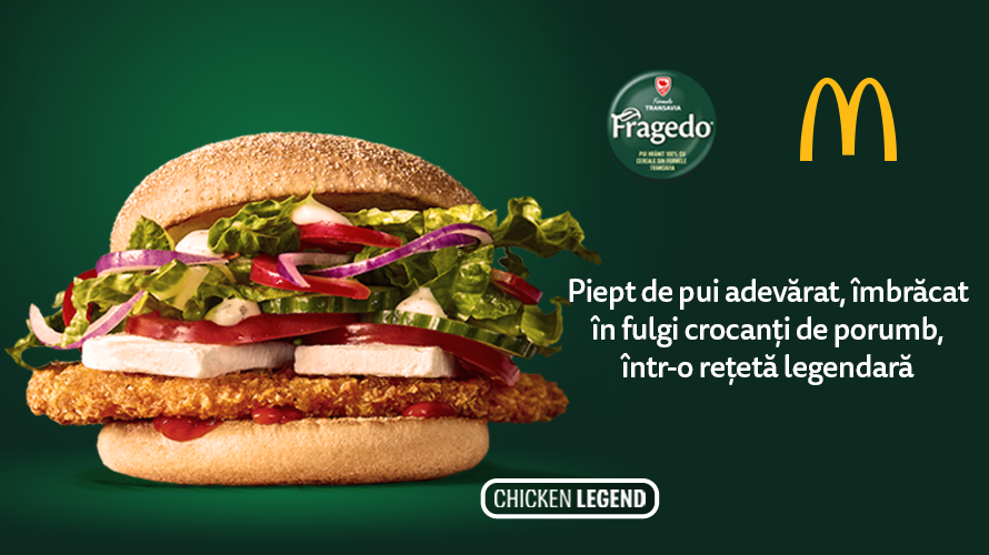 O experiență legendră de la Transavia și McDonald’s: Chicken Legend, un burger gourmet cu pui Fragedo