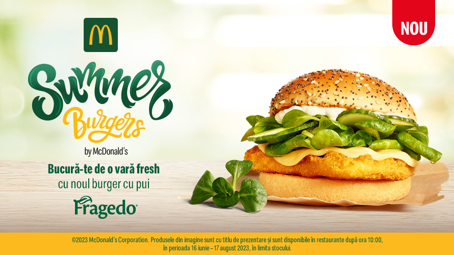 summer burgers McDonalds - noul burger cu pui Fragedo