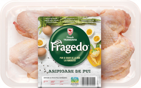 Aripioare de pui cu piele, refrigerate