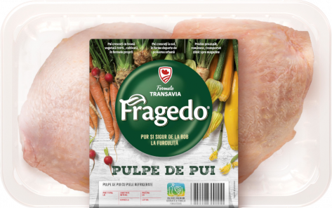 Pulpe de pui cu piele, refrigerate