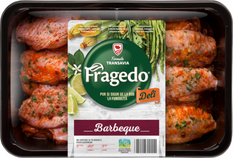 Fragedo Barbeque: Mix aripioare de pui marinate, picante & barbeque