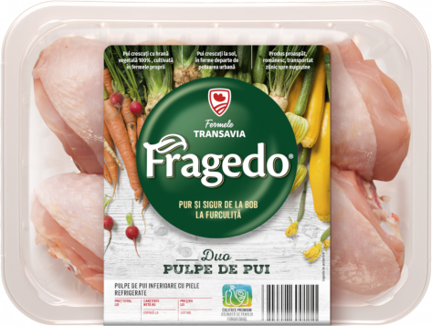 Fragedo Duo: Pulpe de pui inferioare cu piele refrigerate