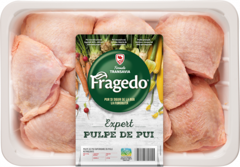 Fragedo Expert: Pulpe de pui superioare cu piele refrigerate